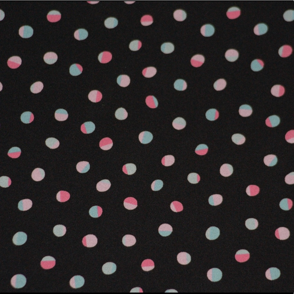 New York & Co. XL black pink blue polka dot skirt - Picture 2 of 5